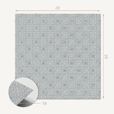 Carreaux de vinyle auto-adhésifs Un motif de losange dans une forme géométrique