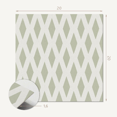 Carreaux pvc Motif géométrique de losanges dans une grille