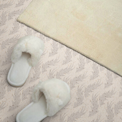 Carreaux vinyle Arrière-plan avec un motif de feuilles