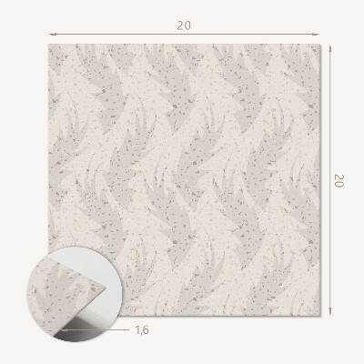 Carreaux vinyle Arrière-plan avec un motif de feuilles