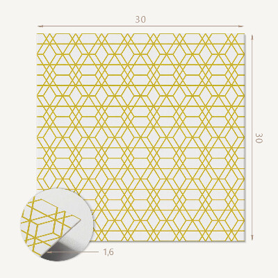 Carreaux de vinyle auto-adhésifs Harmonie des formes régulières dans le design