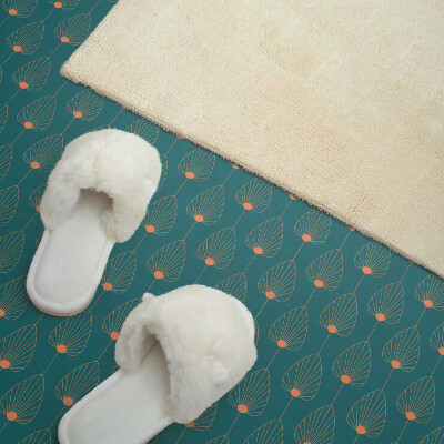 Carreaux pvc Feuilles rondes dans une composition harmonieuse