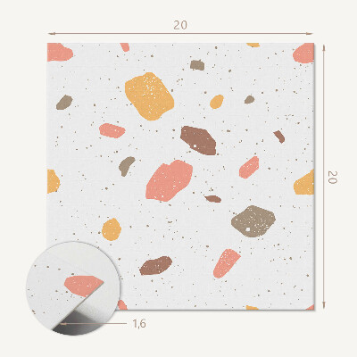 Carreaux vinyle Motif à pois de style abstrait