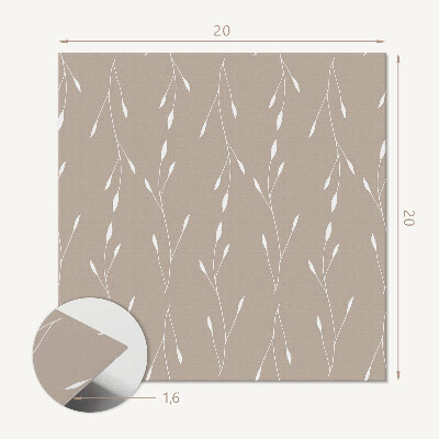 Carreaux vinyle Un motif végétal dans un style doux
