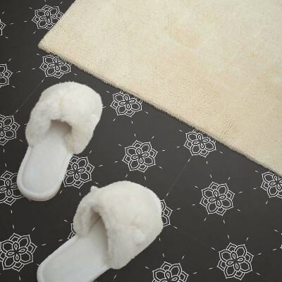 Carreaux de vinyle auto-adhésifs Conception florale