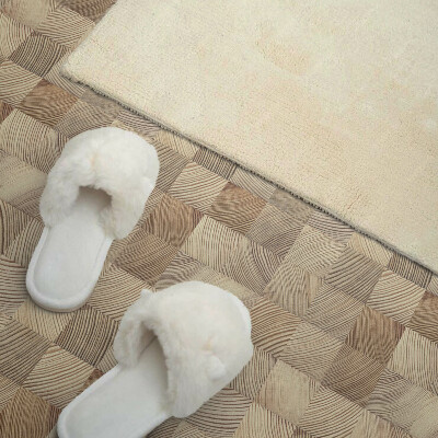 Carreaux vinyle Nuances de bois dans l'agencement