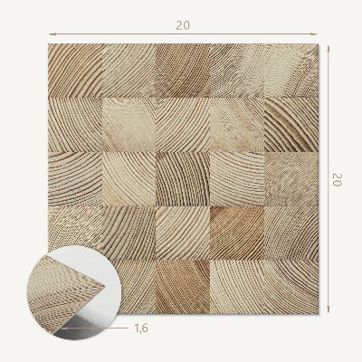 Carreaux vinyle Nuances de bois dans l'agencement