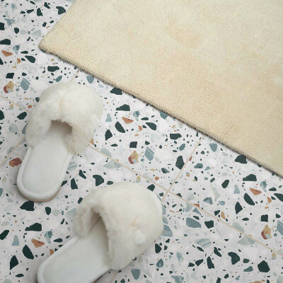 Carreaux vinyle Un motif de pierre moucheté dans un style élégant