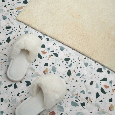 Carreaux vinyle Un motif de pierre moucheté dans un style élégant