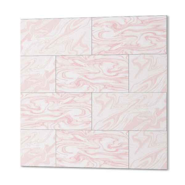 Carreaux de vinyle auto-adhésifs Des vagues élégantes dans un motif marbré