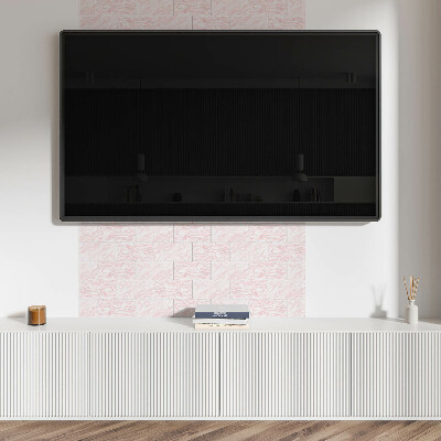 Carreaux de vinyle auto-adhésifs Des vagues élégantes dans un motif marbré