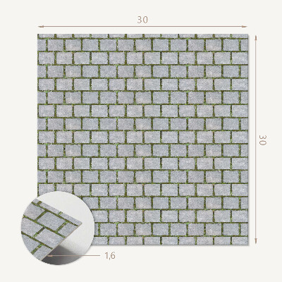 Carreaux vinyle Motif de structure en briques rustiques