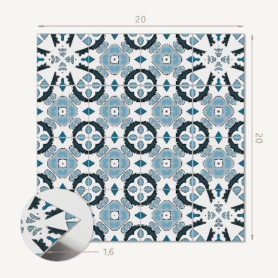 Carreaux vinyle Motif abstrait carrelé