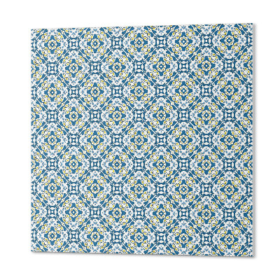 Carreaux de vinyle auto-adhésifs Motif floral en version géométrique