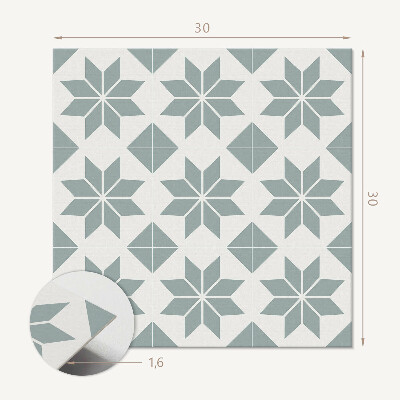 Carreaux vinyle Motifs floraux géométriques