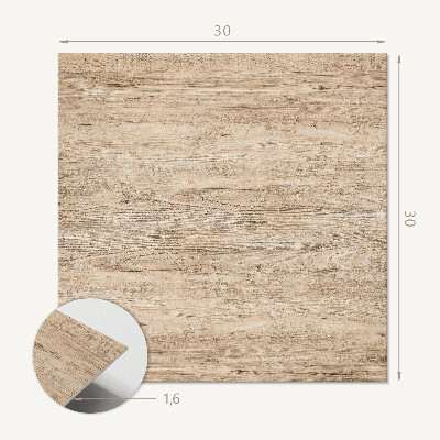 Carreaux de vinyle auto-adhésifs Motif bois brut