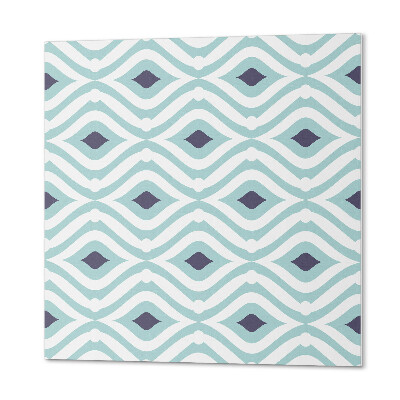 Carreaux de vinyle auto-adhésifs Motif de vagues et de losanges