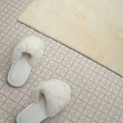 Carreaux vinyle Géométrie avec des cercles dans une version moderne