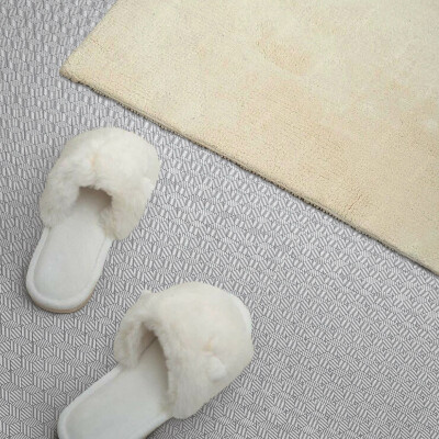 Carreaux pvc Motif de feuille dans une disposition hexagonale