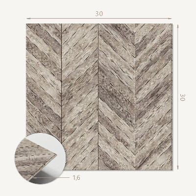 Carreaux de vinyle auto-adhésifs Motif de planche à chevrons