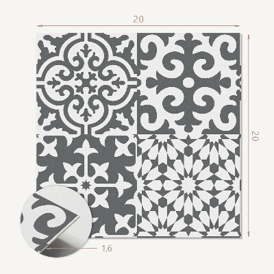 Carreaux vinyle Motifs décoratifs sur les carreaux