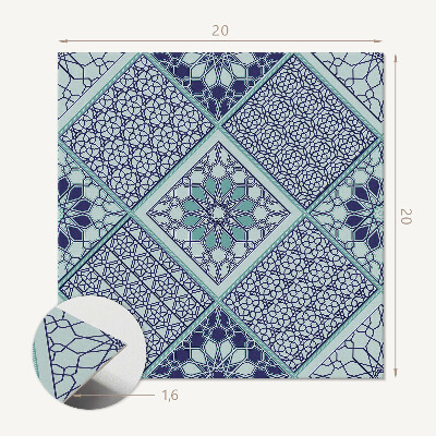 Carreaux vinyle Motifs géométriques dans une composition en mosaïque