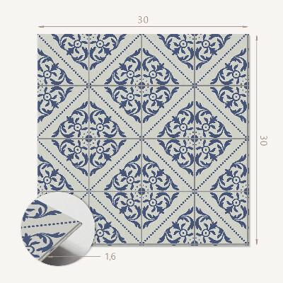 Carreaux pvc Motif floral avec style