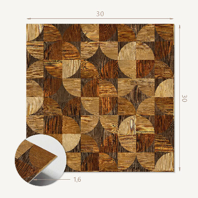 Carreaux vinyle Géométrie en forme de bois naturel