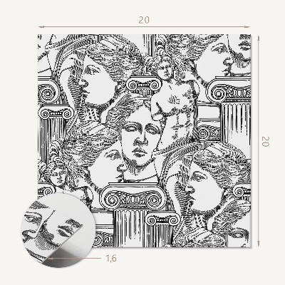 Carreaux pvc Motif avec des sculptures traditionnelles