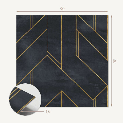 Carreaux de vinyle auto-adhésifs Formes et lignes géométriques