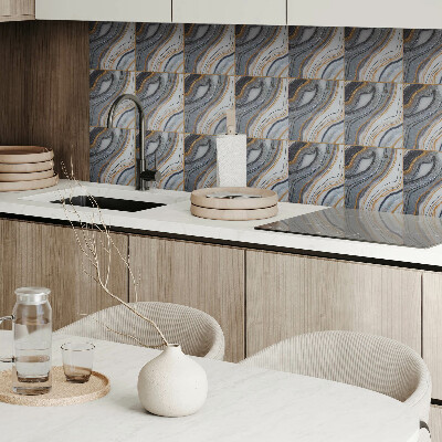 Carreaux pvc Ondes abstraites avec rayonnement