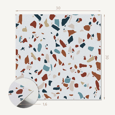 Carreaux de vinyle auto-adhésifs Composition abstraite en mosaïque