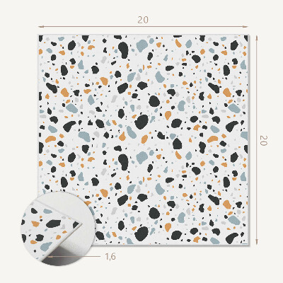 Carreaux pvc Motif artistique avec des taches abstraites
