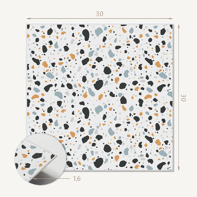 Carreaux pvc Motif artistique avec des taches abstraites