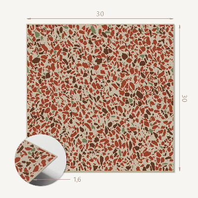 Carreaux de vinyle auto-adhésifs Résumés aux nuances de pierres