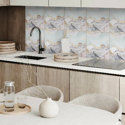 Carreaux pvc Motif en marbre dans un style moderne