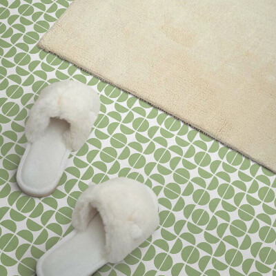 Carreaux de vinyle auto-adhésifs Motif élégant de formes rondes