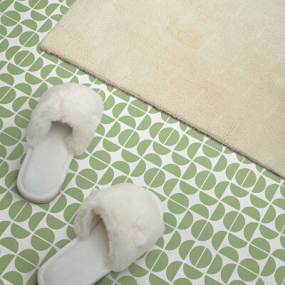 Carreaux de vinyle auto-adhésifs Motif élégant de formes rondes