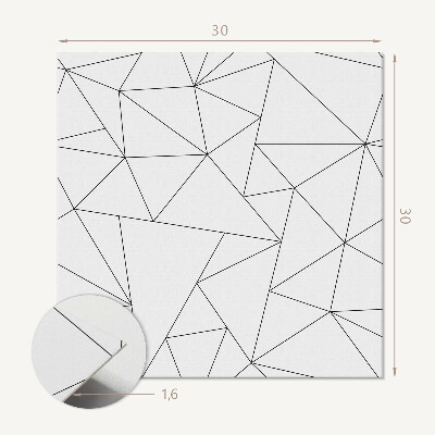 Carreaux pvc Composition abstraite de triangles