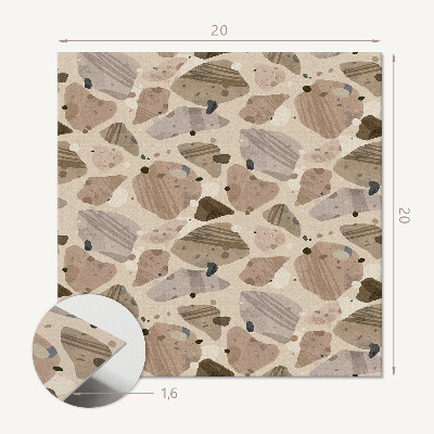 Carreaux pvc Géométrie des formes de pierre