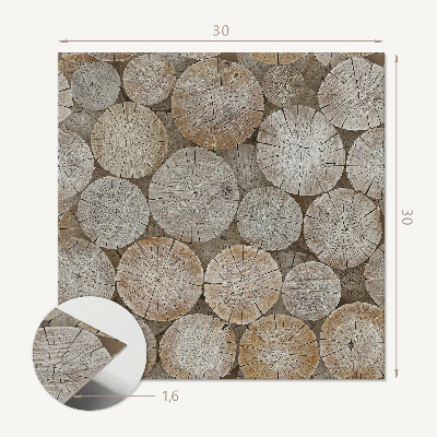 Carreaux de vinyle auto-adhésifs Motif de grain de bois dans une version élégante