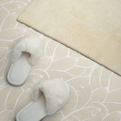 Carreaux pvc Feuilles ondulées florales