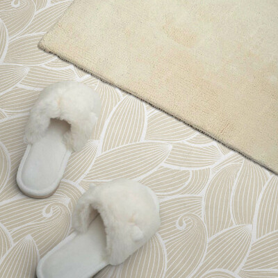 Carreaux pvc Feuilles ondulées florales