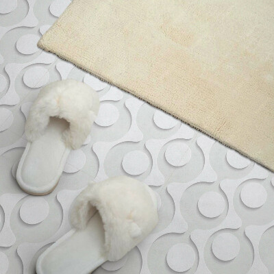 Carreaux vinyle Motif avec des cercles dans une forme abstraite