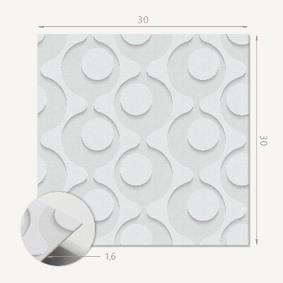 Carreaux vinyle Motif avec des cercles dans une forme abstraite