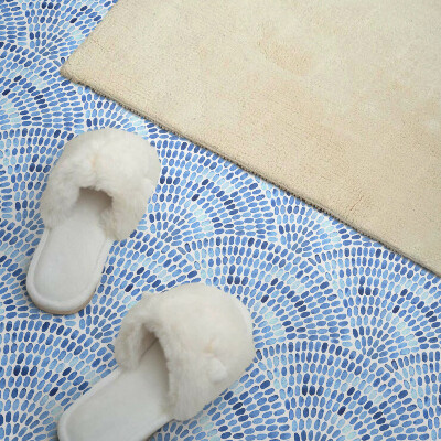 Carreaux vinyle Vagues aquarelles en couleurs