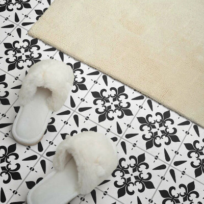 Carreaux vinyle Motifs floraux sur un fond délicat