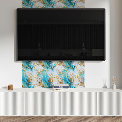 Carreaux pvc Motif abstrait de vagues et de taches