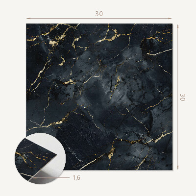 Carreaux vinyle Motif sophistiqué en marbre veiné