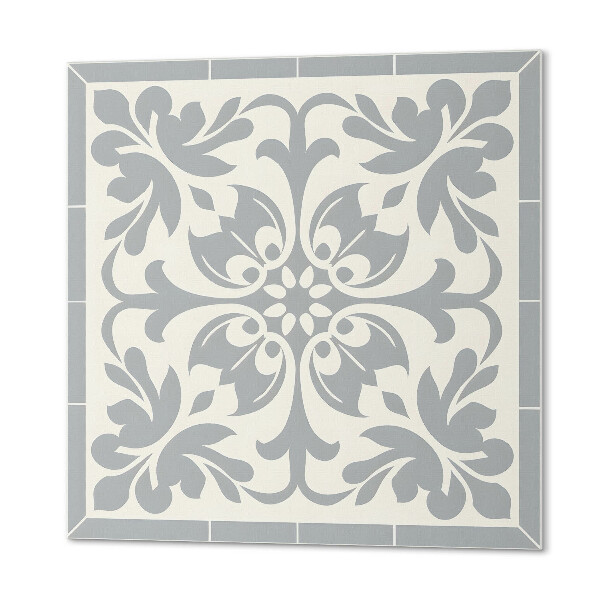 Carreaux pvc Motif floral sur carrelage